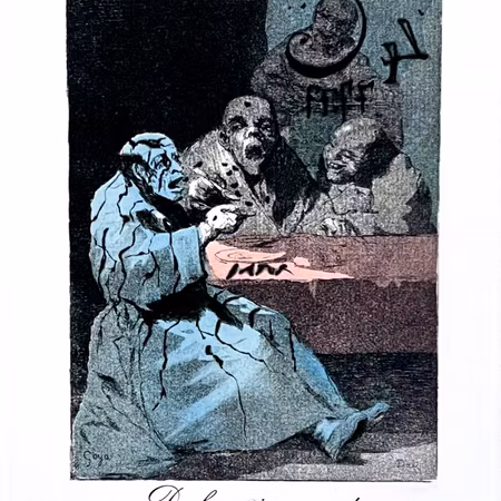 "Desferruginosamente" Färgetsning av Salvador Dali. 31,5x45 cm