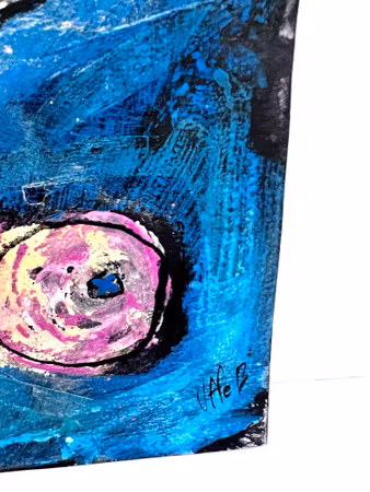 "Fruktskål II" av Uffe B, Akvarell på papper, 31,5x24 cm