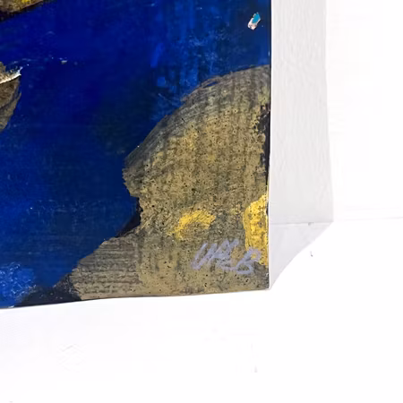 "Solande Kvinna" av Uffe B, Akvarell på papper, 24,5x32 cm