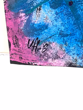 "Fruktskål VIII" av Uffe B, Akvarell på papper, 50x31 cm