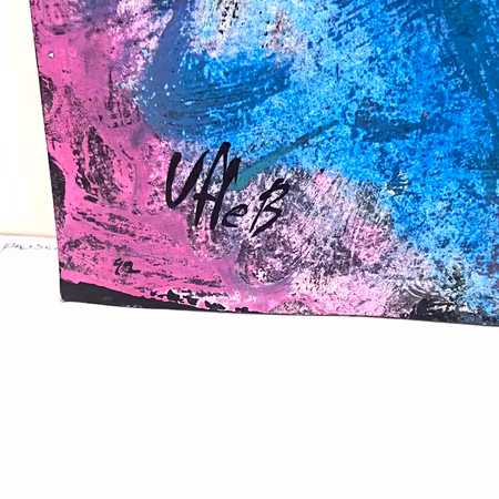 "Fruktskål VIII" av Uffe B, Akvarell på papper, 50x31 cm