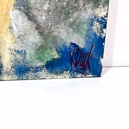 "Promenad på våren" Akvarell av Kjell Dack. 19,5x24,5 cm