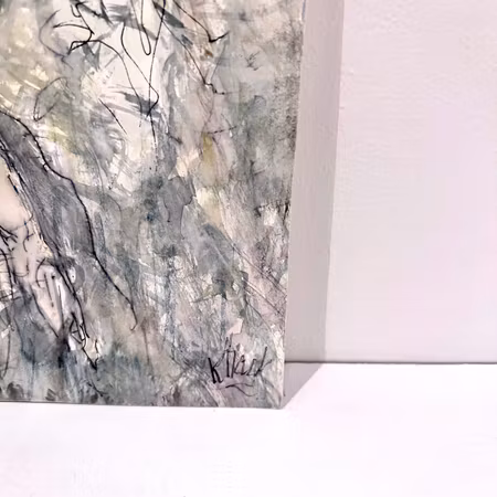 "Soldyrkan" Akvarell av Kjell Dack. 19,5x24,5 cm