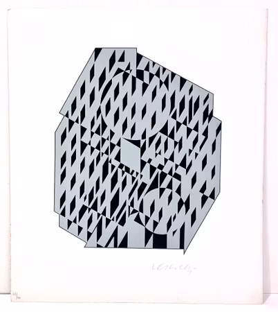 Färgseriegrafi av Viktor Vasarely. 40x46 cm