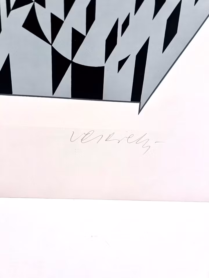 Färgseriegrafi av Viktor Vasarely. 40x46 cm