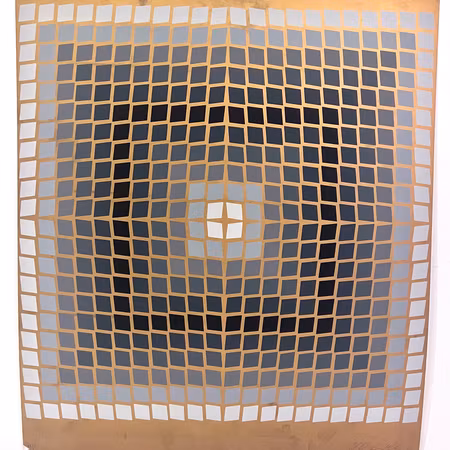 Färgseriegrafi av Viktor Vasarely. 40x46 cm