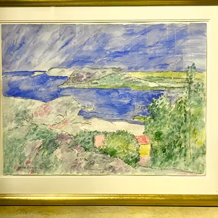 "Högsommar " Akvarell av Irene K:son Ullberg. 90x72 cm
