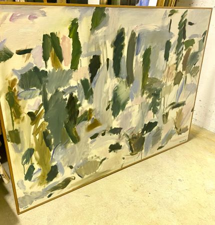 "Bergslandskap II" Olja på duk av Ray Stalje. 122x89 cm