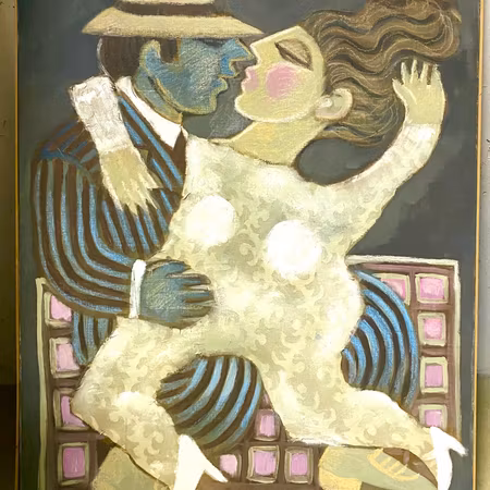 "Dans" Originalmålning av Irene D. 83x102 cm