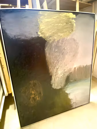 Olja på duk av Johan Petterson. 103x124 cm