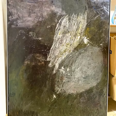 Olja på duk av Johan Petterson. 123x150 cm