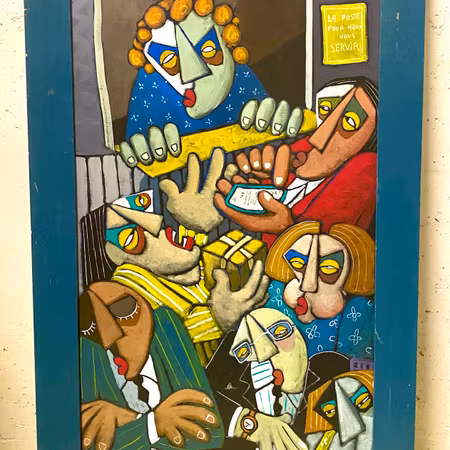 "Caisse nr 1" Originalmålning av Thierry Miramon. 63x114 cm