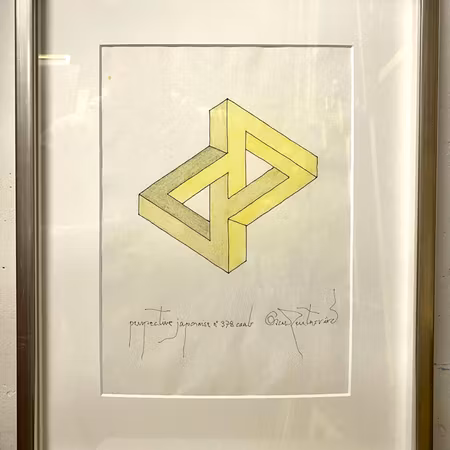 "Perspective Japanese no 378" Original av Oscar Reutherswärd 34x44 cm