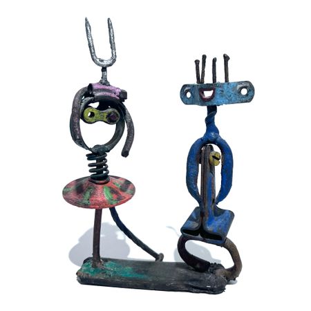 "Kvinde & Mand" av Jes Nordby. 16x11x3 cm