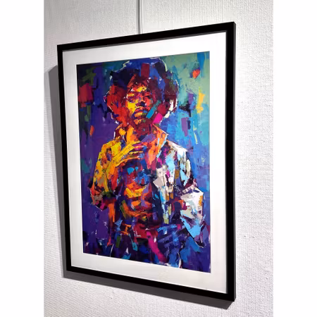 "Jimi Hendrix" - Limited Edition Poster by LEG. 50x70 cm