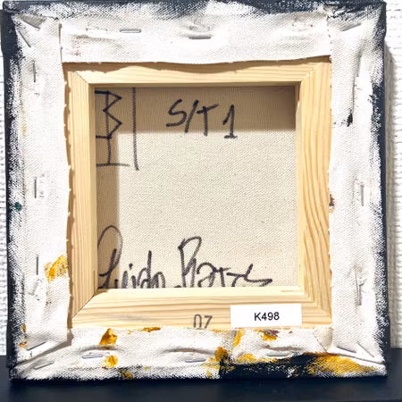 "N5" Akryl på duk av Guido Bajas. 20x20cm