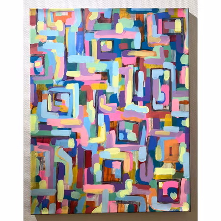 "Aislamiento" Akryl på duk av Guido Bajas. 70x90 cm