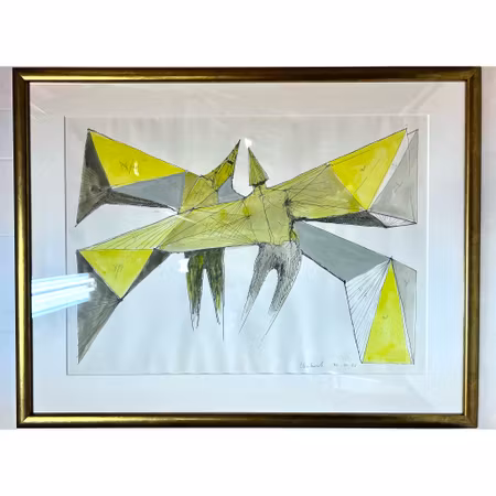 Gouache på papper av Lynn Russel Chadwick