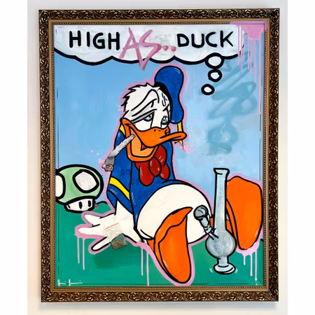 "Unduck yourself" Original av H A N K Y. 89x108 cm
