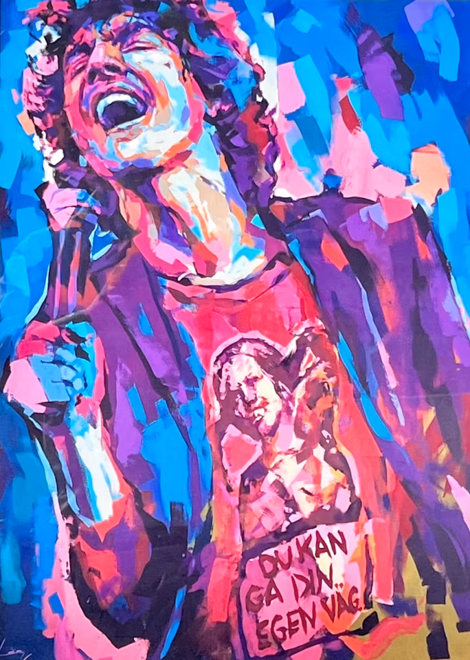 "Håkan Hellström" Limited edition poster av LEG. 50x70 cm