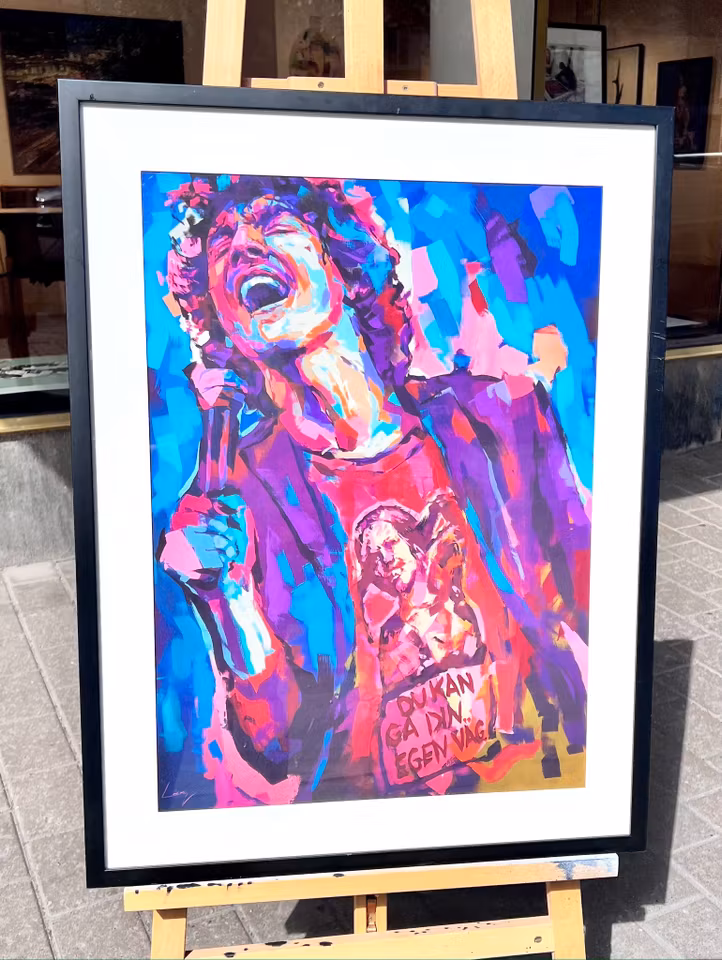 "Håkan Hellström" Limited edition poster av LEG. 50x70 cm