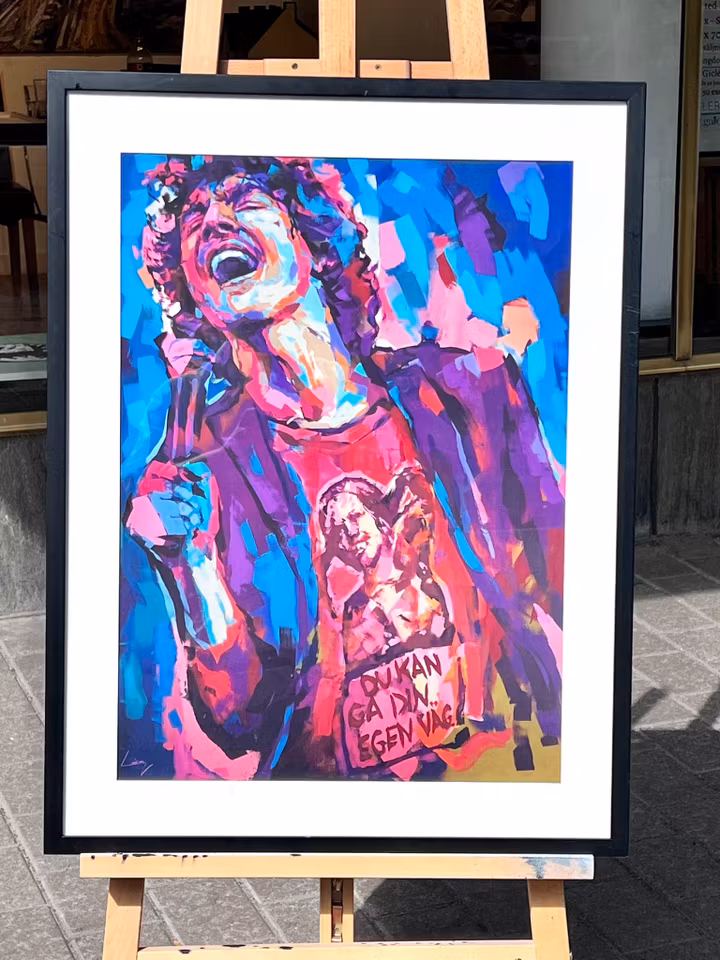 "Håkan Hellström" Limited edition poster av LEG. 50x70 cm