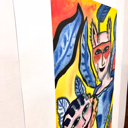 Ulrika Hydman Vallien, Kosta Boda" Litografisk affisch" 50x70 cm.