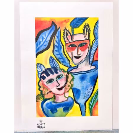 Ulrika Hydman Vallien, Kosta Boda" Litografisk affisch" 50x70 cm.
