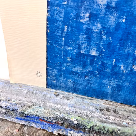 Robert Benson, färglitografi "Studiojeans", bladstorlek 64 x 90 cm.