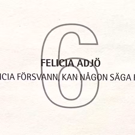 Jussi Taipaleenmäki, Litografi, "Felicia Adjö" 56 x 43,5 cm