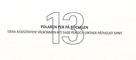 Jussi Taipaleenmäki, Litografi, "Polaren Pär på socialen" 56 x 43,5 cm