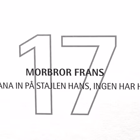 Jussi Taipaleenmäki, Litografi, "Morbror Frans" 56 x 43,5 cm