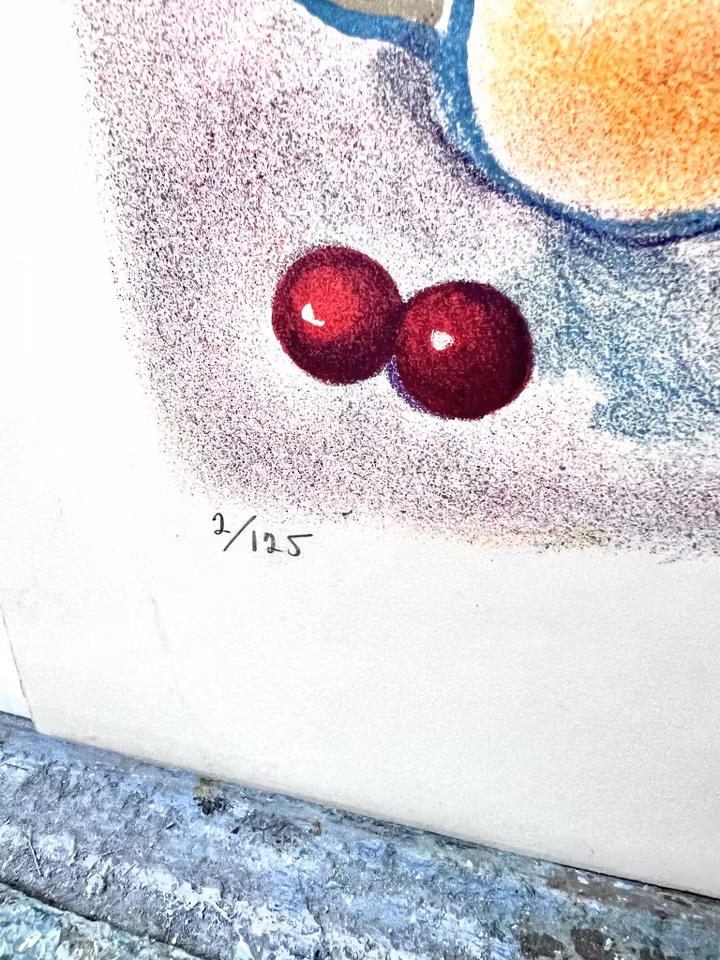 Jöran Nyberg, färglitografi, signerad och numrerad 2/125, 60x83 cm.