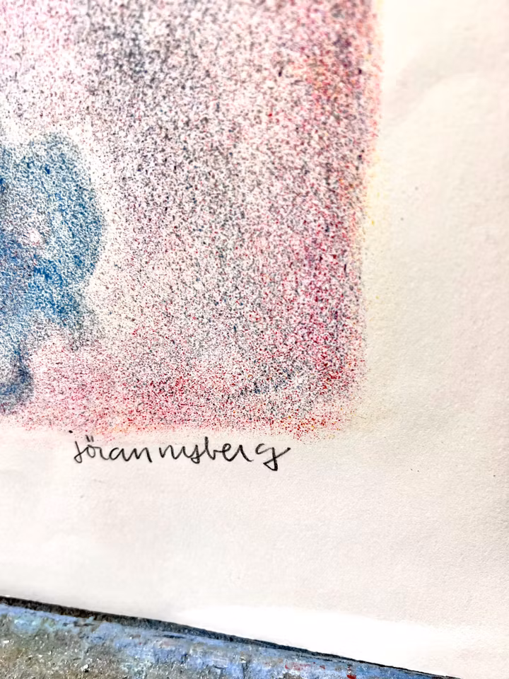 Jöran Nyberg, färglitografi, signerad och numrerad 2/125, 60x83 cm.