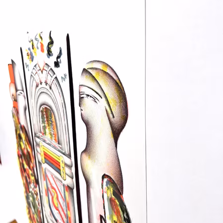 "Jukebox" färglitografi, Jörg Remé, 50x64 cm