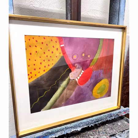 Akvarell av Agneta Granstad.  63x52 cm