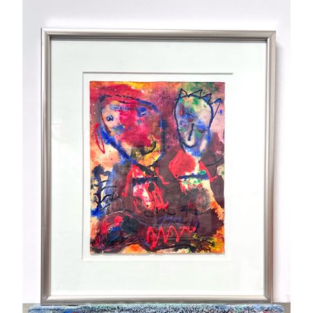 "Frederik & Mary", Blandteknik av Björn Björnholt.  67x80 cm