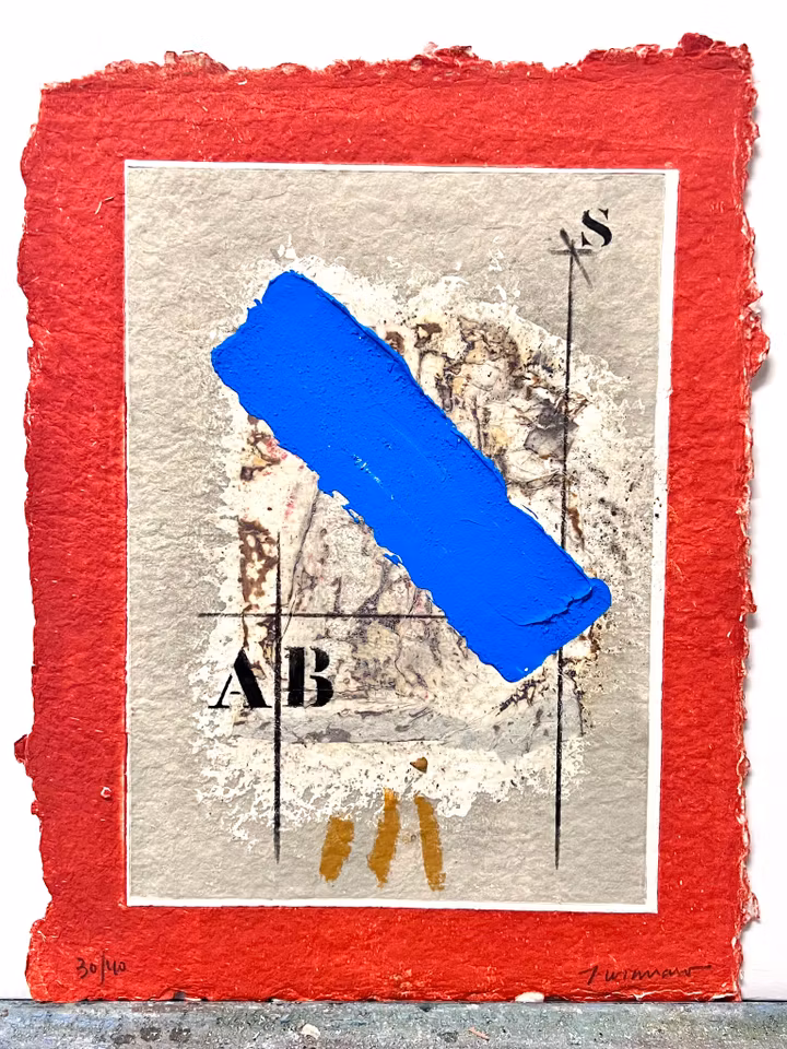 James Coignard, handkolorerad karborundumetsning. 28x39 cm.