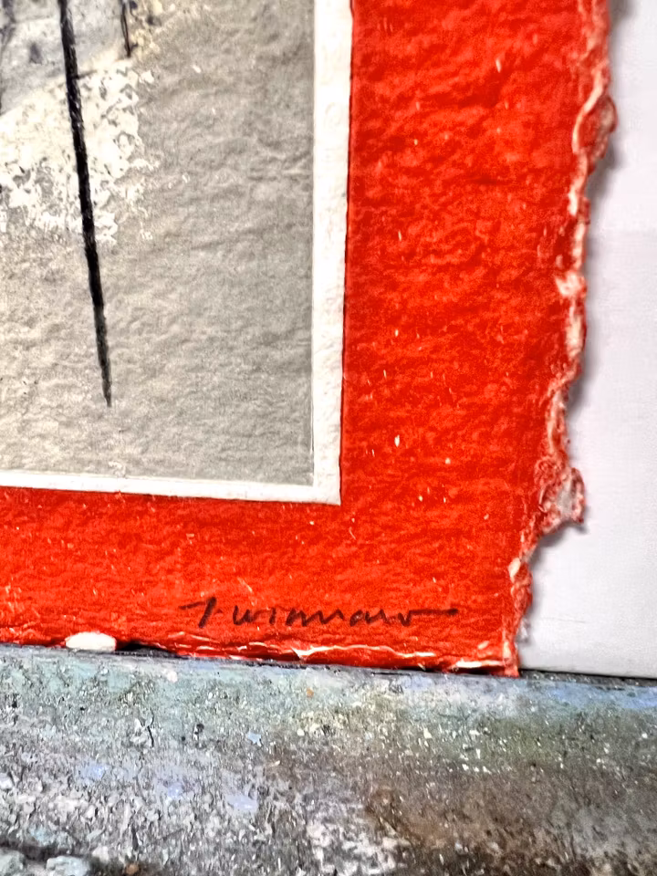 James Coignard, handkolorerad karborundumetsning. 28x39 cm.