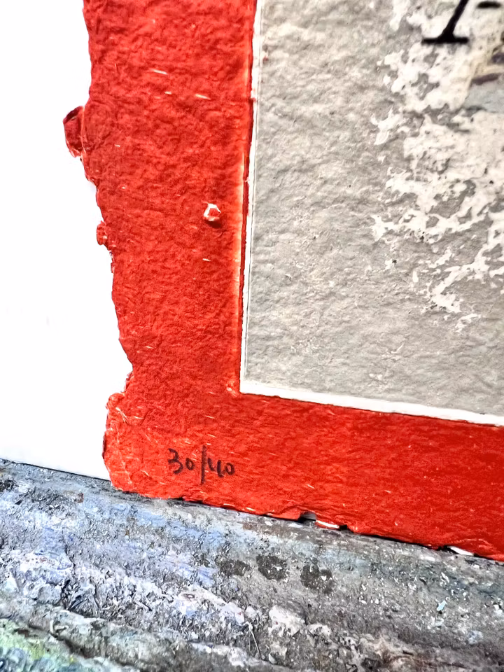 James Coignard, handkolorerad karborundumetsning. 28x39 cm.