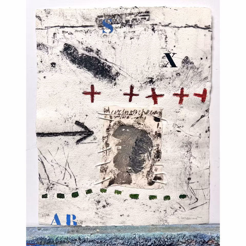 James Coignard, handkolorerad karborundumetsning. 46x56,5 cm.