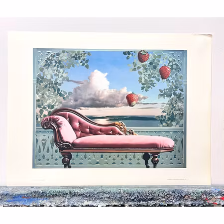 "The Strawberry Serenade" Reproduktion av Howard Brookes ur Marstrandssviten. 45x60 cm