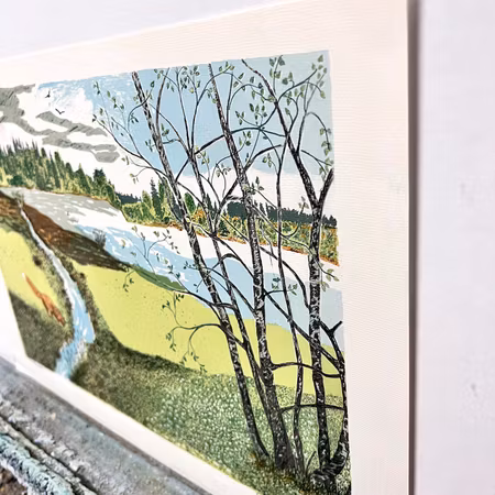 "Räven" Litografi av Anders Dahl. Signerad och numrerad. 44x30,5 cm