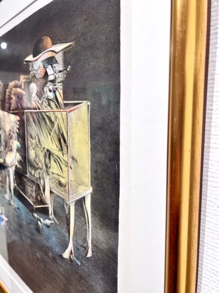 "Utan titel" Inramat litografi av Sven-Erik Johansson. 80x68 cm