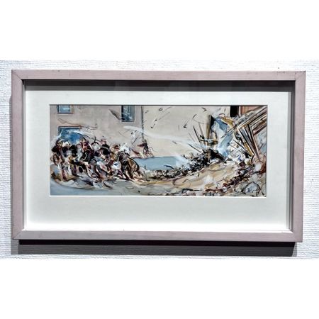 "Vågen" Originalmålning av Bernt Jonasson. 54x31,5 cm