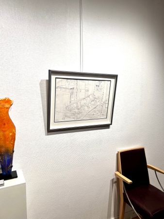 "Min Soffa" Teckning av Mauritz Karström. 55x71 cm
