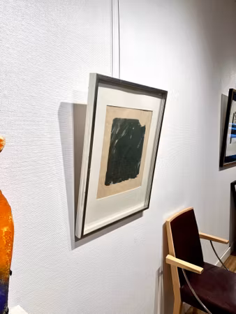 "Löv" litografi av Lennart Aschenbrenner. 53,5x70 cm
