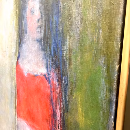 "En morgondröm" Olja på duk av Kjell Åslund. 76x94 cm