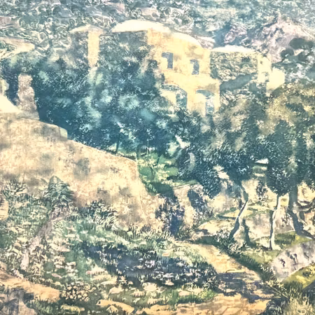 "Chiesa Nuova" Konsttryck efter träsnitt av Carl Palme. 42x48 cm