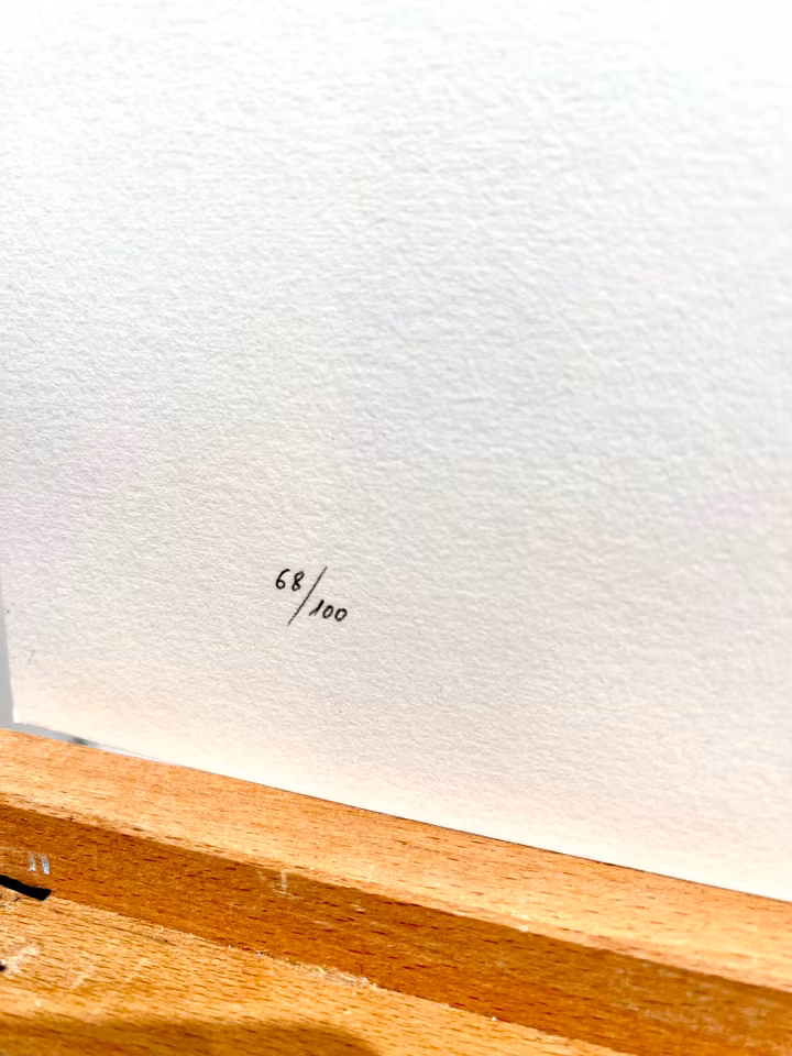 "Poesia Visual" Etsning av Joan Brossa 56x38 cm